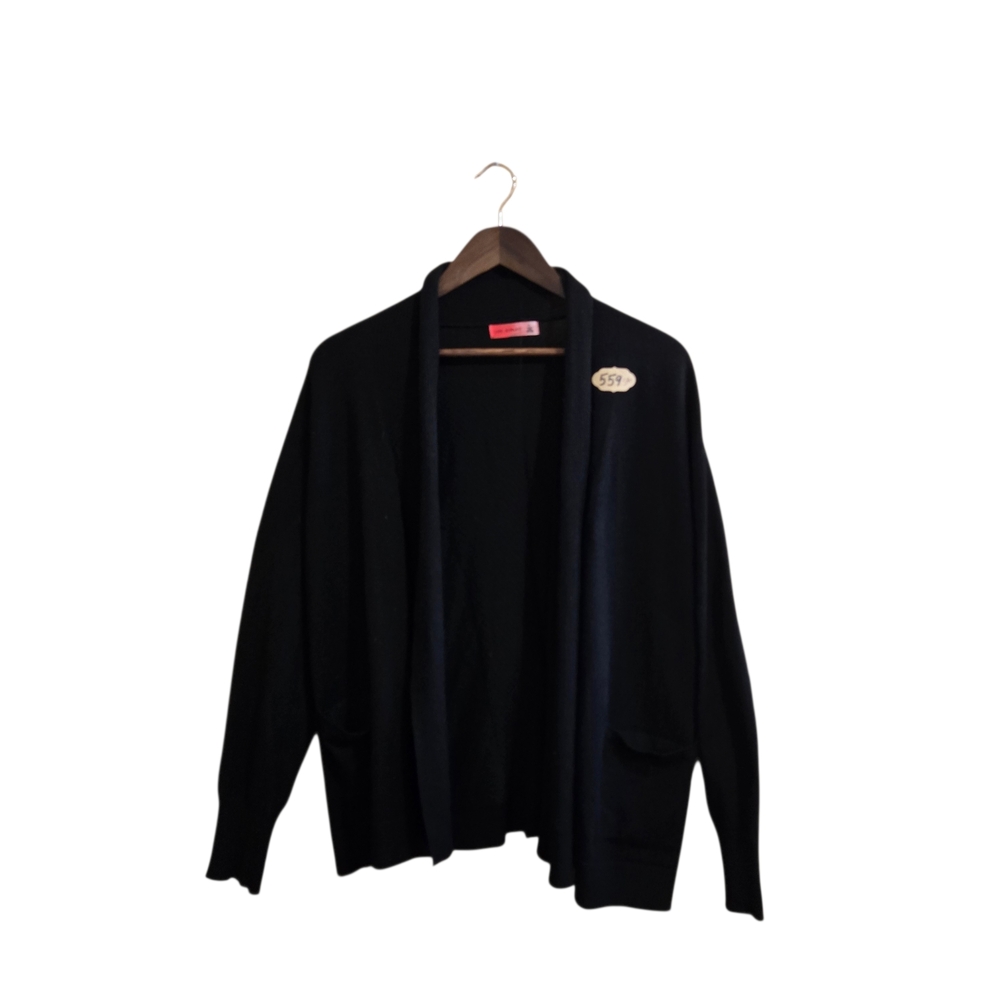 Love Scarlett  Petite‎ Women's Cardigan SZ PL Black Lightweight Open Front
